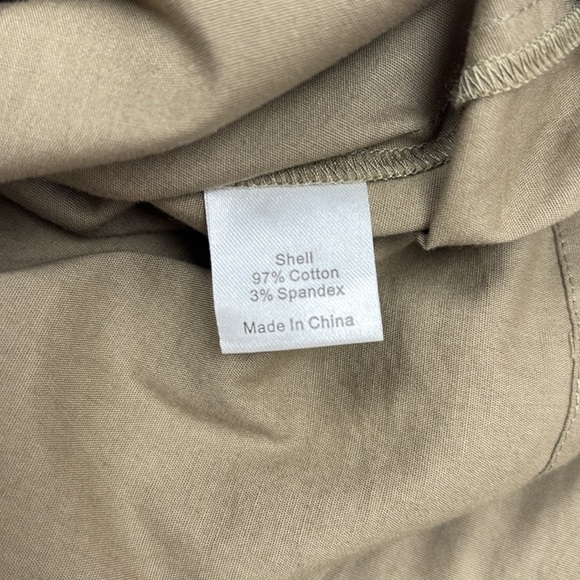 Tuckernuck Charlie Stand Collar Relaxed Button Down Relaxed Dress Sage XS - Picture 10 of 11